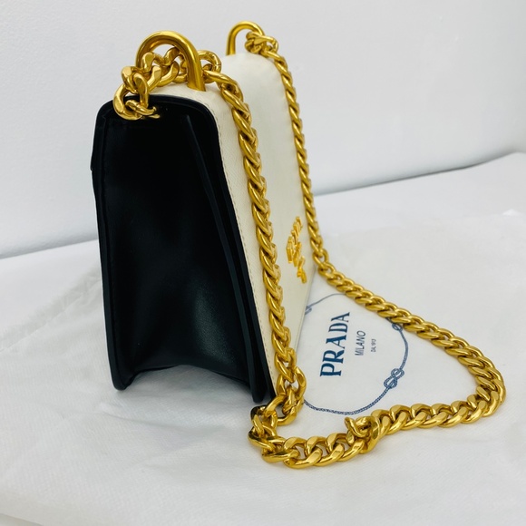 PRADA - Chain Flap Bag Saffiano Leather (New) - Picture 3 of 8